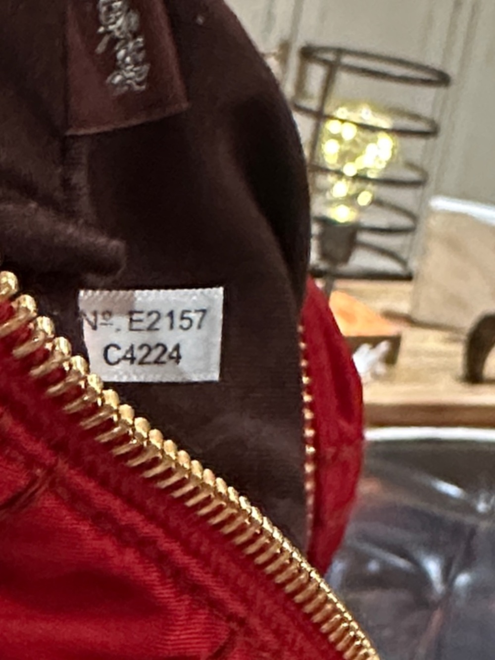 COACH Small Boxy Cosmetic Case w/Ruching Detail, in Red. NWOT - Picture 12 of 14